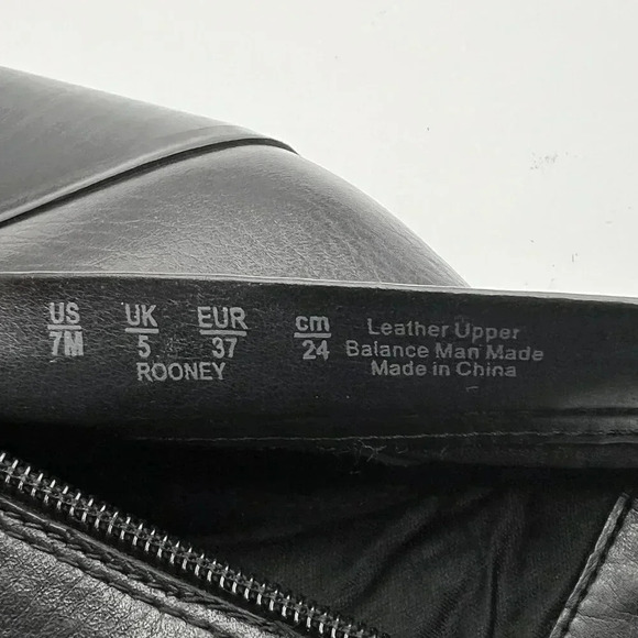 Naturalizer Rooney Womens 7M Booties Black Soft Leather Ankle Zipper Boots - Picture 12 of 15